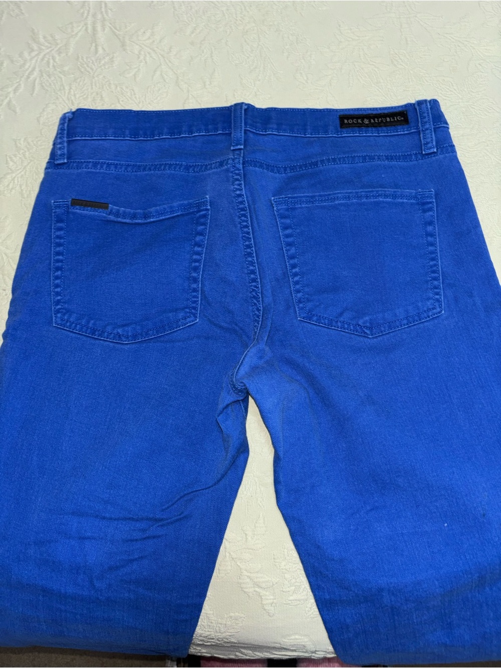 Rock & Republic Jeans Hamburg Electric Blue Slim Stretch Women’s Plus size 14 - Picture 3 of 6
